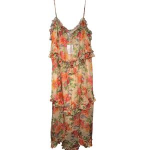 FATE Floral Ruffle Maxi Dress NWT‎